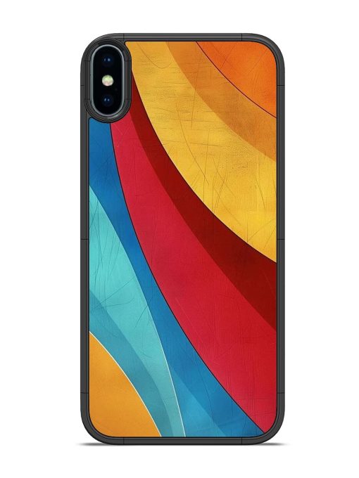 Curving Canvas Glossy Soft Edge Case for Apple Iphone Xs Chachhi