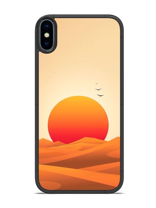 Desert Sunset Glossy Soft Edge Case for Apple Iphone Xs Chachhi