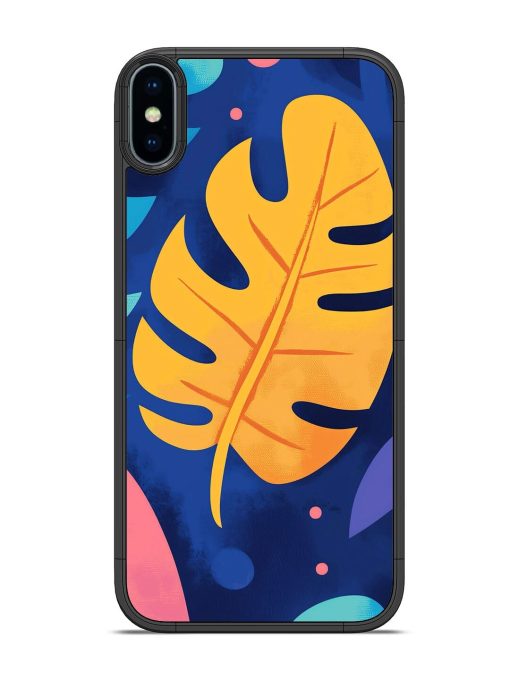 Tropical Tapestry Glossy Soft Edge Case for Apple Iphone Xs Chachhi