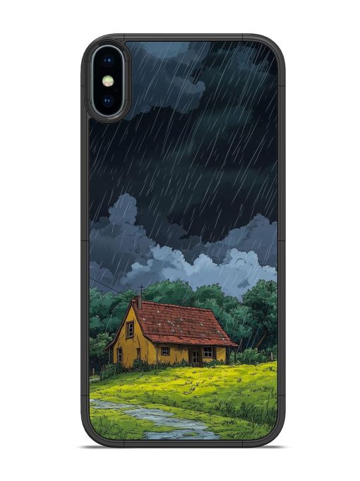 Rainy Day Retreat Glossy Soft Edge Case for Apple Iphone Xs Chachhi