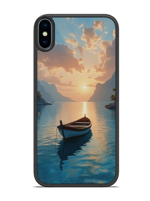 Serene Sunset Glossy Soft Edge Case for Apple Iphone Xs Chachhi