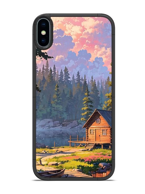 Lakeside Serenity Glossy Soft Edge Case for Apple Iphone Xs Chachhi