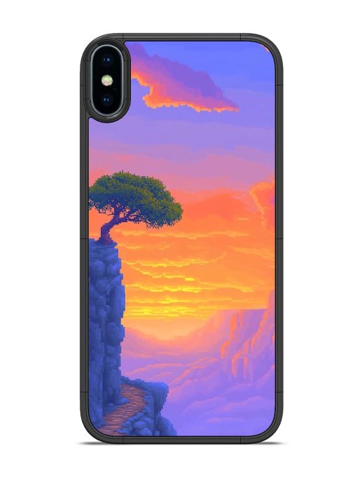 Cliffside Solitude Glossy Soft Edge Case for Apple Iphone Xs Chachhi