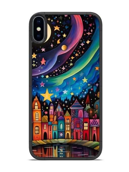 Starlit Village Glossy Soft Edge Case for Apple Iphone Xs Chachhi