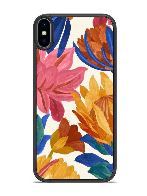 Blooming Tapestry Glossy Soft Edge Case for Apple Iphone Xs Chachhi