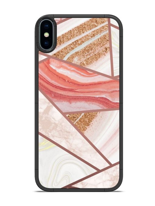 Rosy Mosaic Glossy Soft Edge Case for Apple Iphone Xs Chachhi