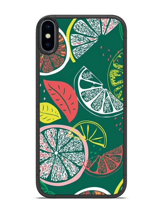 Citrus Symphony Glossy Soft Edge Case for Apple Iphone Xs Chachhi