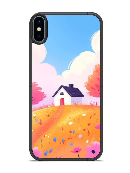 Hilltop Haven Glossy Soft Edge Case for Apple Iphone Xs Chachhi