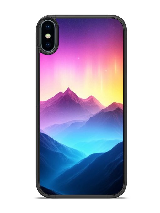 Cosmic Mountains Glossy Soft Edge Case for Apple Iphone Xs Chachhi