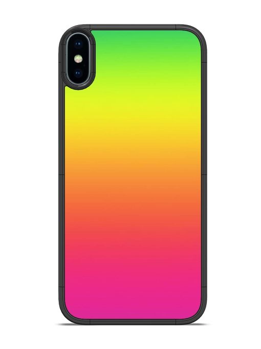 Rainbow Gradient Glossy Soft Edge Case for Apple Iphone Xs Chachhi