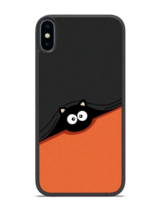 Peek-A-Boo Kitty Glossy Soft Edge Case for Apple Iphone Xs Chachhi