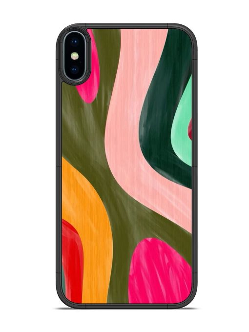 Wavy Wonderland Glossy Soft Edge Case for Apple Iphone Xs Chachhi