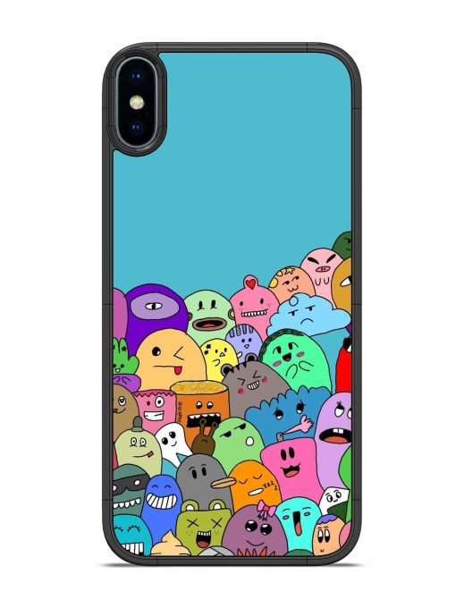 Monster Mash Glossy Soft Edge Case for Apple Iphone Xs Chachhi