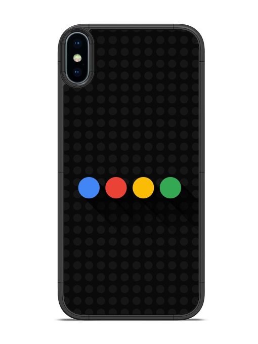 Google Dots Glossy Soft Edge Case for Apple Iphone Xs Chachhi