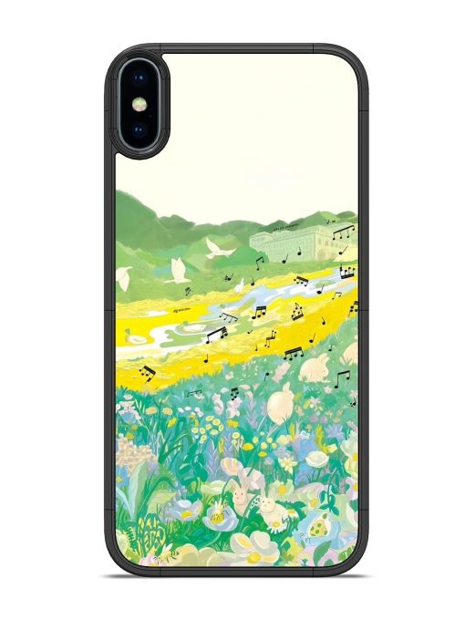 Melody In Bloom Glossy Soft Edge Case for Apple Iphone Xs Chachhi