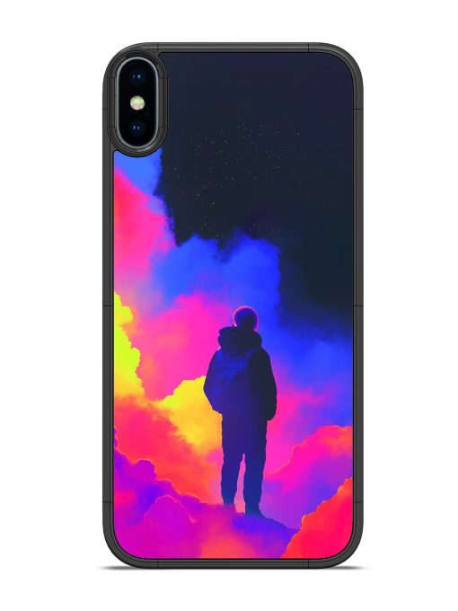 Cosmic Wanderer Glossy Soft Edge Case for Apple Iphone Xs Chachhi