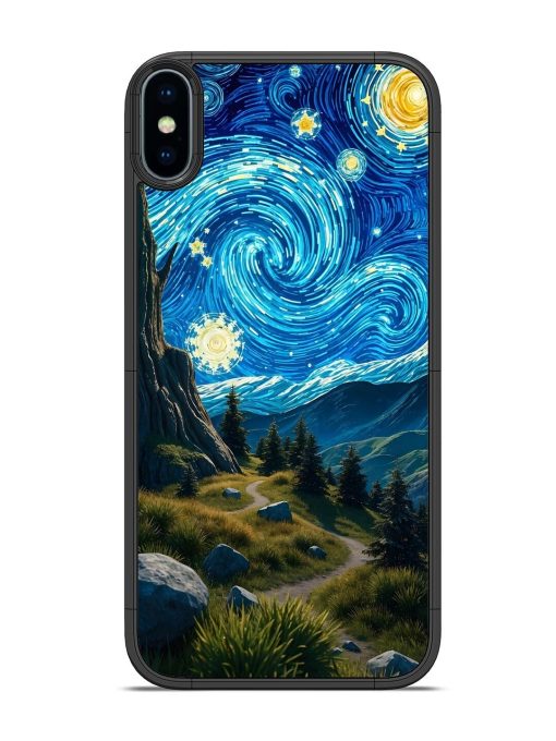 Starry Night In The Shire Glossy Soft Edge Case for Apple Iphone Xs Chachhi