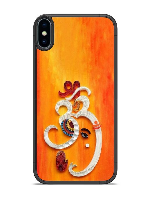 Ganesha In Quilling Art Glossy Soft Edge Case for Apple Iphone Xs Chachhi