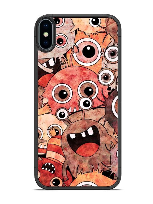 Monster Mash Glossy Soft Edge Case for Apple Iphone Xs Chachhi