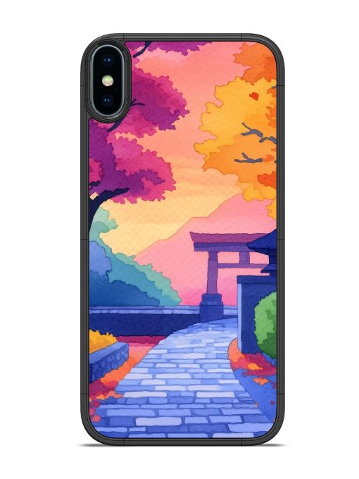 Autumnal Serenity Glossy Soft Edge Case for Apple Iphone Xs Chachhi