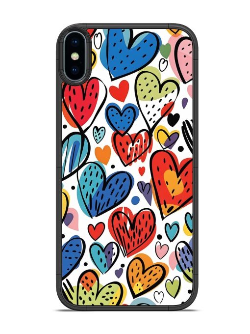 Heartfelt Harmony Glossy Soft Edge Case for Apple Iphone Xs Chachhi