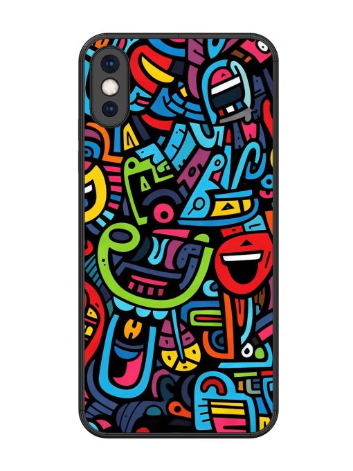 Doodlephoria Glossy Soft Edge Case for Apple Iphone Xs Max Chachhi