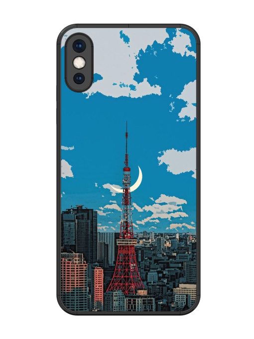 Tokyo Twilight Glossy Soft Edge Case for Apple Iphone Xs Max