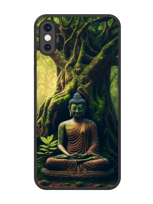 Green Buddha Art Glossy Soft Edge Case for Apple Iphone Xs Max Chachhi