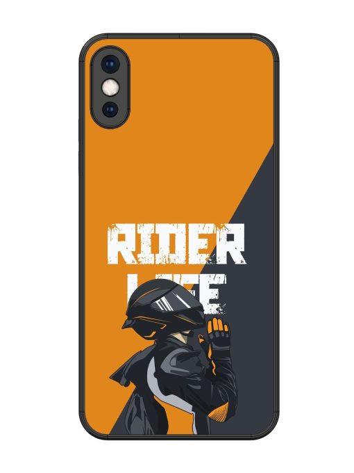 Ride Never Ends Glossy Soft Edge Case for Apple Iphone Xs Max Chachhi