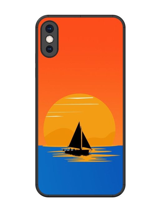 Sunset Sail Glossy Soft Edge Case for Apple Iphone Xs Max Chachhi