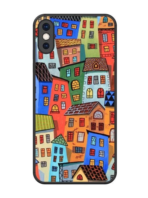 Rainbow House Glossy Soft Edge Case for Apple Iphone Xs Max Chachhi