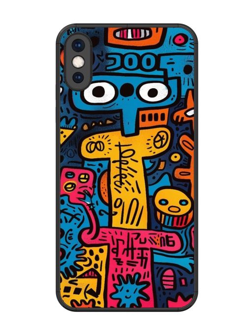 Doodletopia Glossy Soft Edge Case for Apple Iphone Xs Max