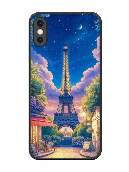 Twilight In Paris Glossy Soft Edge Case for Apple Iphone Xs Max Chachhi