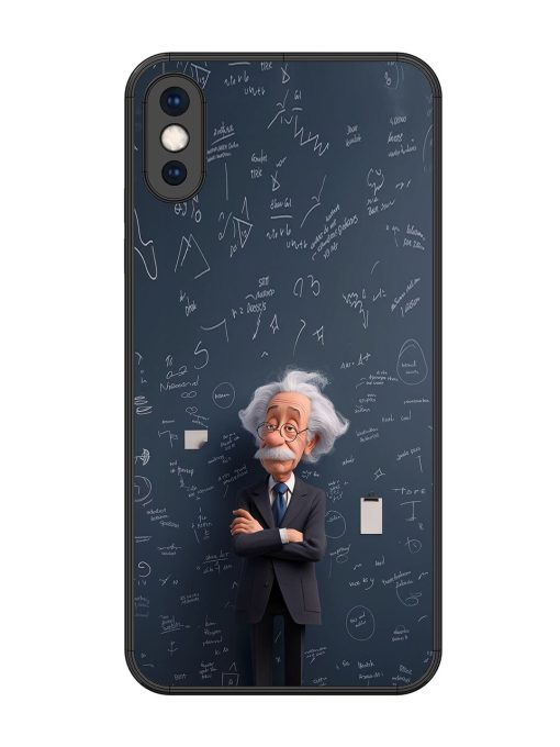 Albert Einstein Glossy Soft Edge Case for Apple Iphone Xs Max Chachhi