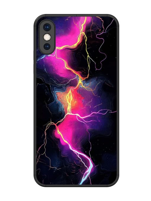 Electric Dreams Glossy Soft Edge Case for Apple Iphone Xs Max Chachhi