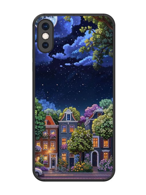 Moonlit Streets Glossy Soft Edge Case for Apple Iphone Xs Max Chachhi