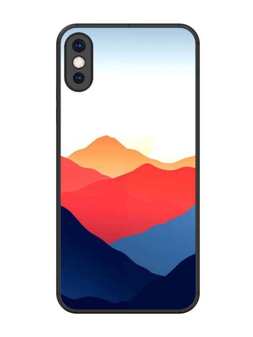 Sunset Peaks Glossy Soft Edge Case for Apple Iphone Xs Max Chachhi