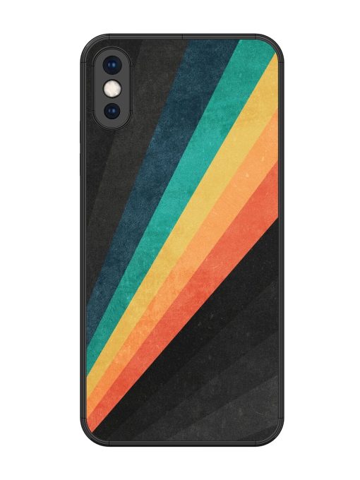 Retro Spectrum Glossy Soft Edge Case for Apple Iphone Xs Max Chachhi