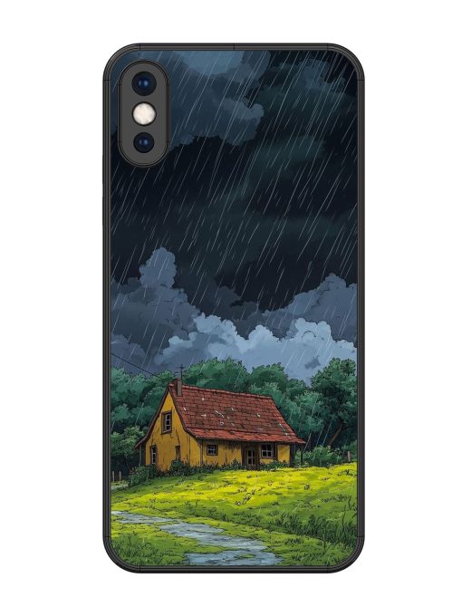 Rainy Day Retreat Glossy Soft Edge Case for Apple Iphone Xs Max Chachhi