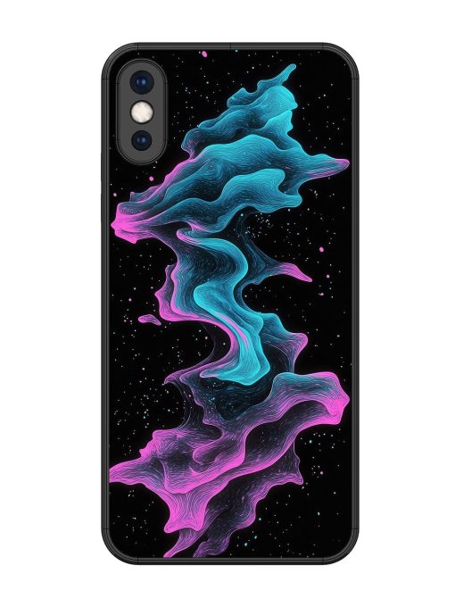 Cosmic Currents Glossy Soft Edge Case for Apple Iphone Xs Max Chachhi