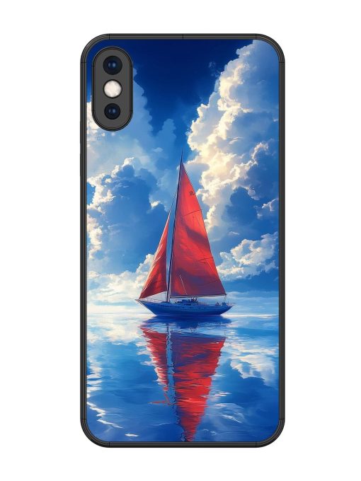 Crimson Sails Glossy Soft Edge Case for Apple Iphone Xs Max Chachhi