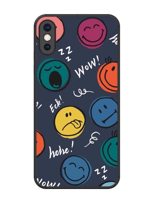 Emoticon Parade Glossy Soft Edge Case for Apple Iphone Xs Max Chachhi