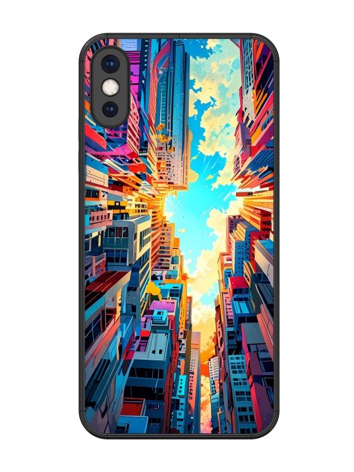 Skyward City Glossy Soft Edge Case for Apple Iphone Xs Max Chachhi