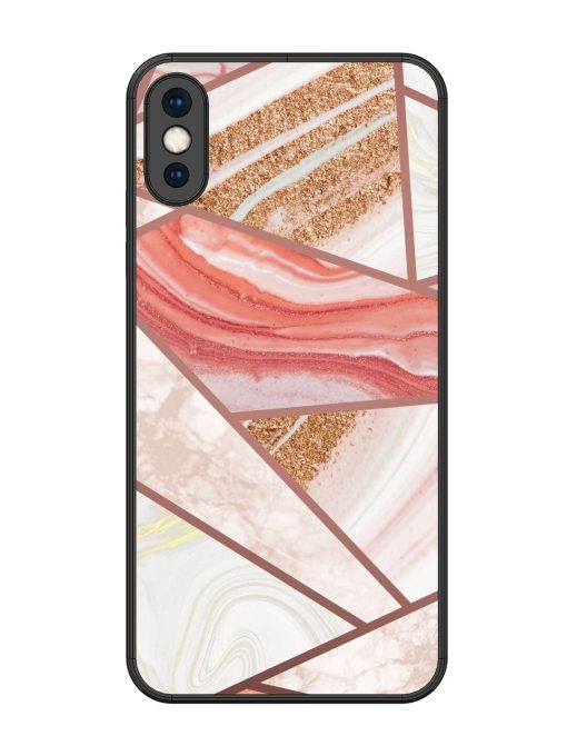 Rosy Mosaic Glossy Soft Edge Case for Apple Iphone Xs Max Chachhi