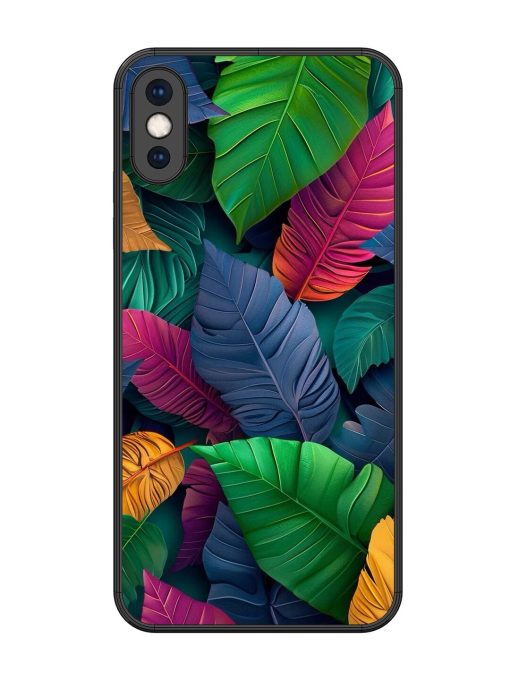 Tropical Tapestry Glossy Soft Edge Case for Apple Iphone Xs Max Chachhi