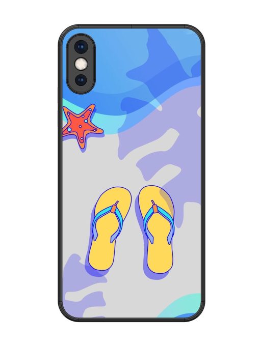 Sandy Toes And Salty Seas Glossy Soft Edge Case for Apple Iphone Xs Max Chachhi