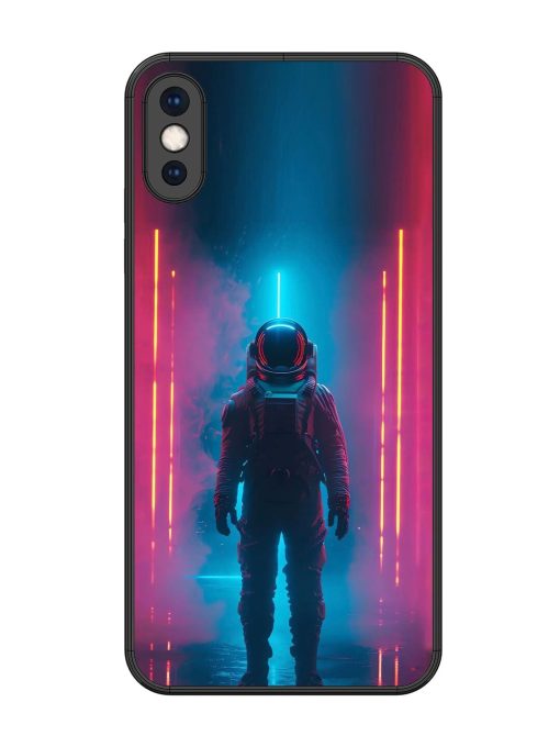 Neon Astronaut Glossy Soft Edge Case for Apple Iphone Xs Max Chachhi