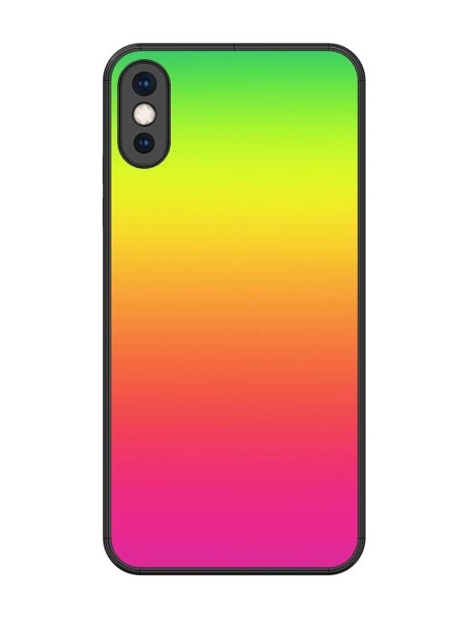 Rainbow Gradient Glossy Soft Edge Case for Apple Iphone Xs Max Chachhi