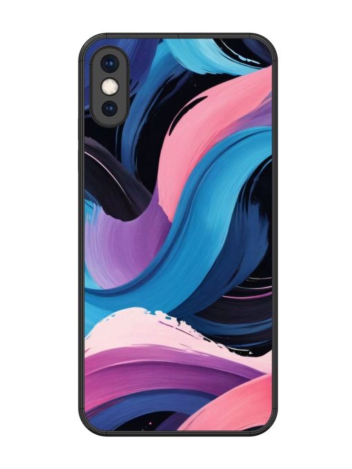 Whimsical Waves Glossy Soft Edge Case for Apple Iphone Xs Max