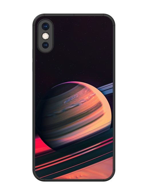 Neon Saturn Glossy Soft Edge Case for Apple Iphone Xs Max Chachhi